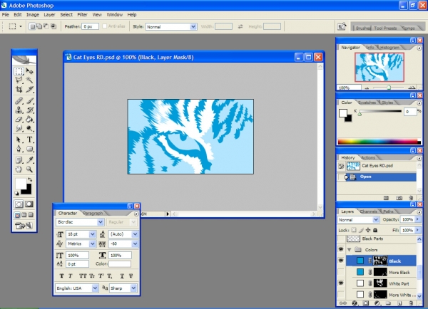 Creation of Eye Of The Tiger: Step 5